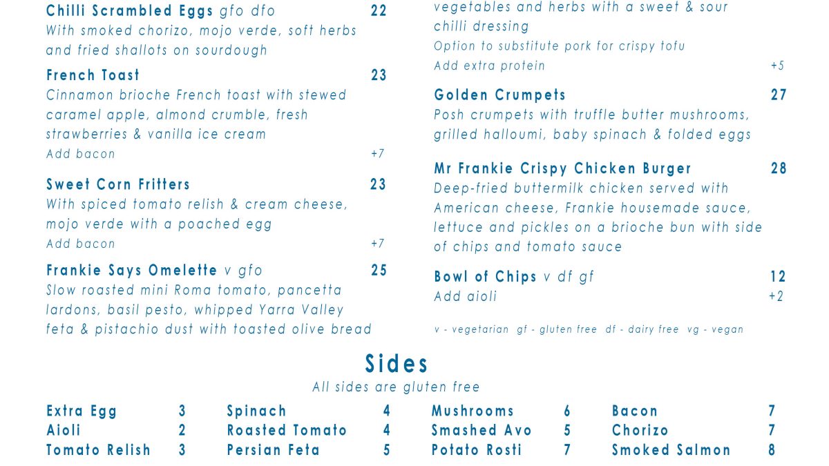 Day Menu
